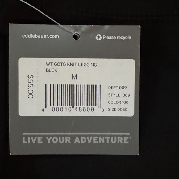 🆕 - Eddie Bauer - 2 pairs of Girl On The Go - knit leggings Black - M - Picture 7 of 7